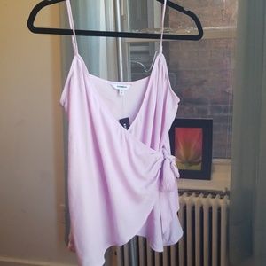 Express Sleeveless Wrap Top